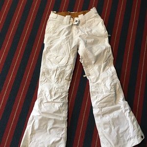 North face white ski pants